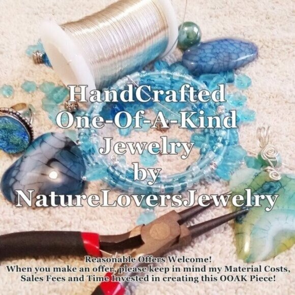 🍂🍁🍃 3/$25!  Rustic Sea Sediment Jasper Bar Pendant! Boho + Southwestern - Picture 6 of 6